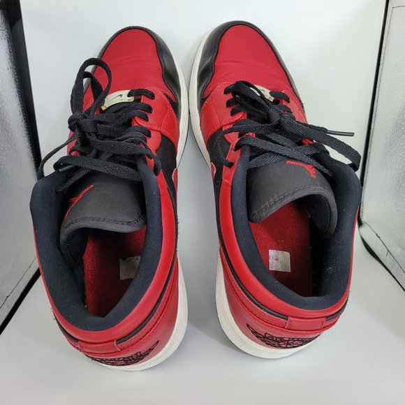 Nike Air Jordan 1 Retro Low 2014 Black Gym Red BRED 553558-001 US Size 13 - Picture 5 of 8